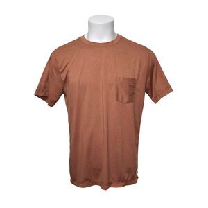 Vuori Performance Pocket Tee Orange Exercise Gym Running Yoga Mens Large
